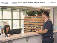 Tablet Screenshot of creeksidefamilydental.com